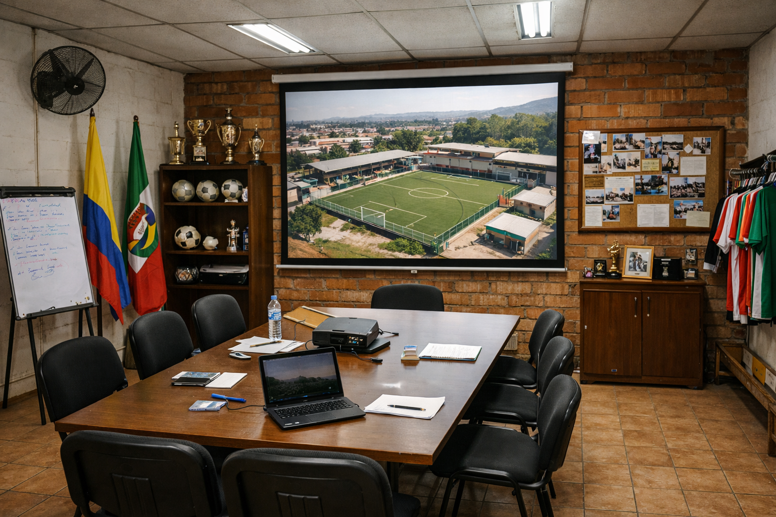 Oficina administrativa del club