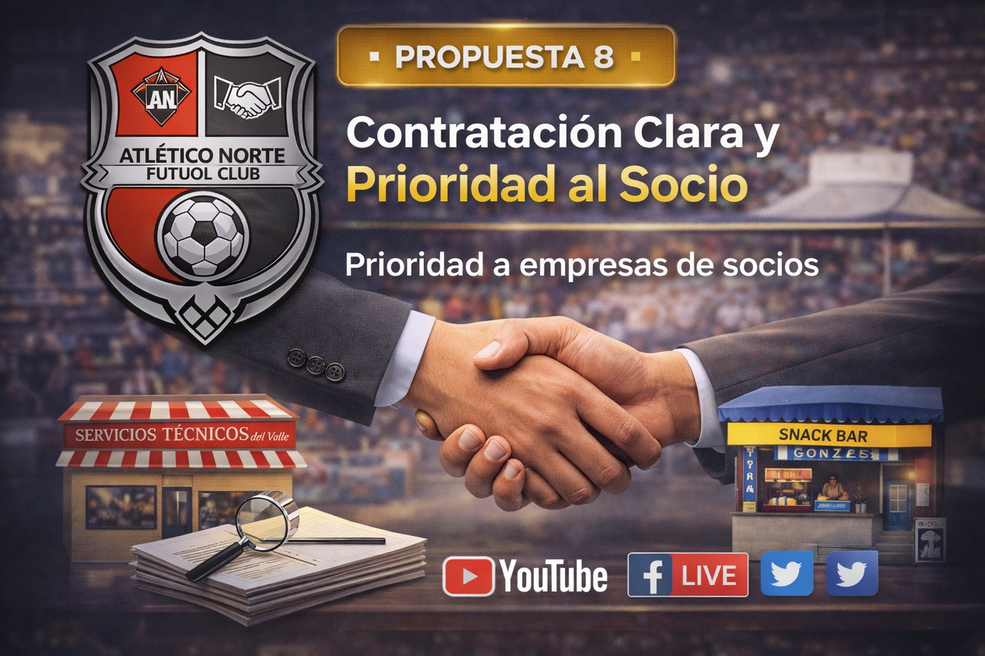 Contratación clara y prioridad al socio
