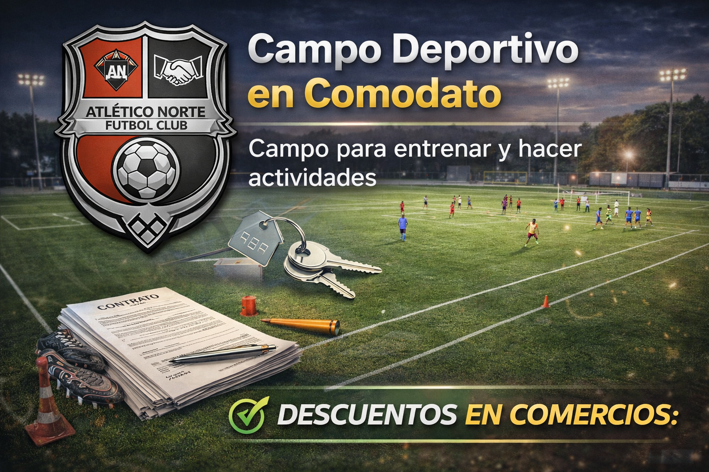 Campo deportivo en comodato